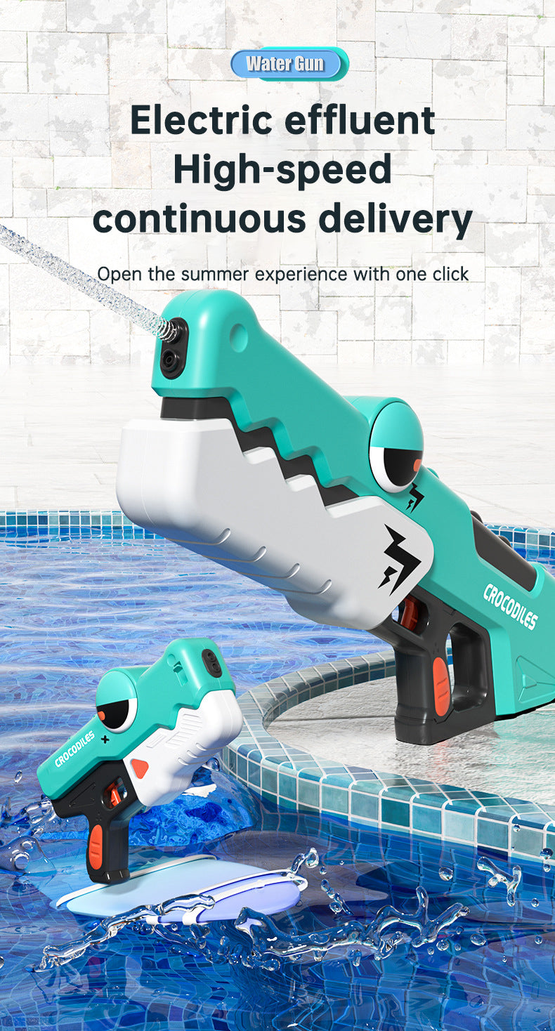 Cute Crocodile Automatic Electric Water Gun