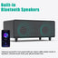 Modern Smart Coffee Table with Built-in Fridge, Bluetooth Speaker, Wireless Charging, Touch Control Panel, USB Interface Black - Korvel
