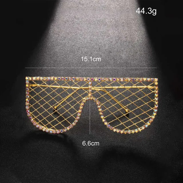 Hot tassel glasses frame no lens rhinestone glasses frame personality accessories female - Korvel