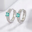 925 sterling silver daily versatile platinum plated earrings jewelry - Korvel