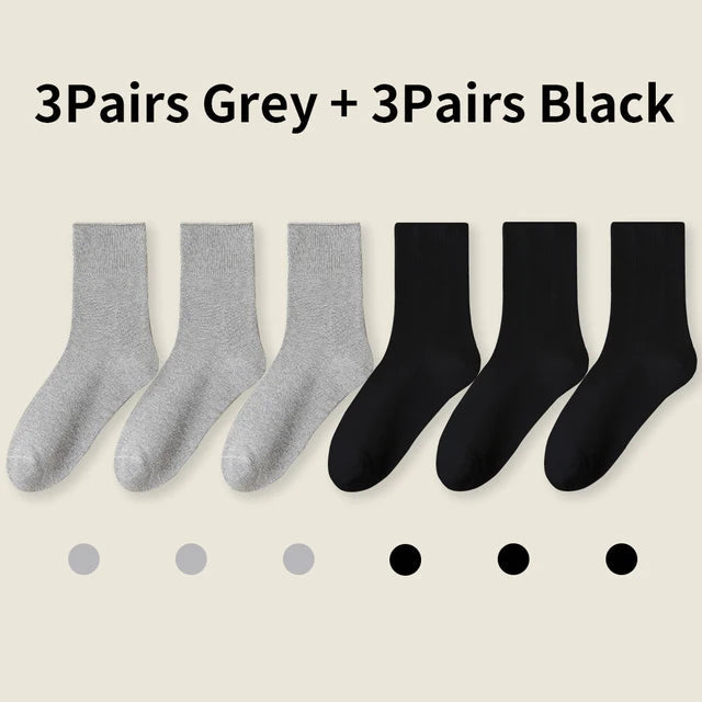 Pure cotton socks with loose cuffs for men and women - Korvel