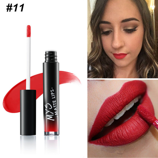 Tinte de Labios Líquido Mate MYS - Impermeable y de Larga Duración