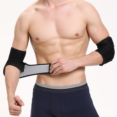 Sports elbow protection men's fitness arm cover arm joint protection warm elbow cover strap protection - Korvel