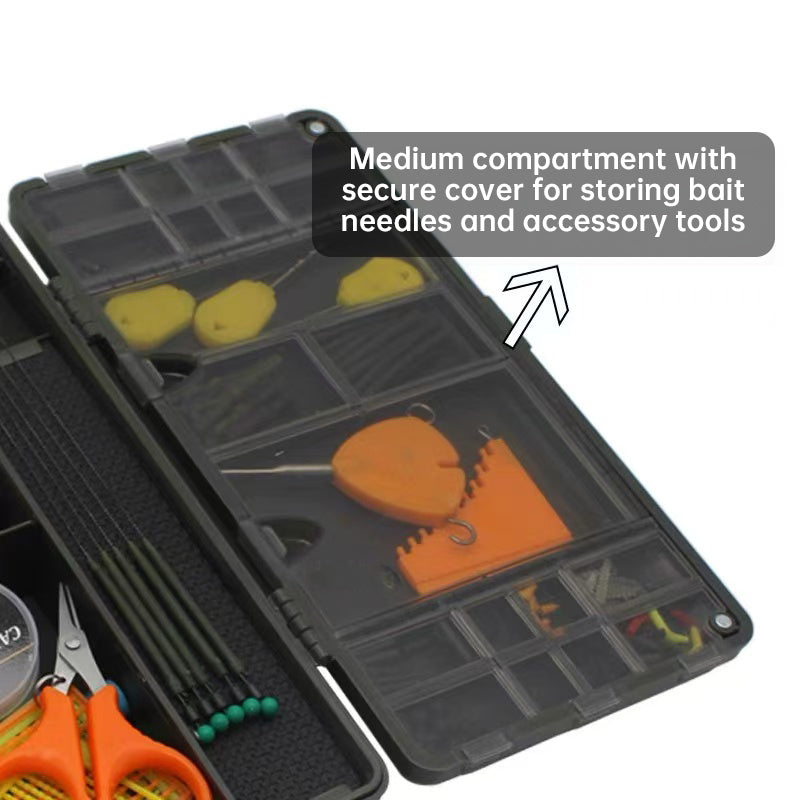 Portable Fishing Tackle Box with Magnetic Compartments