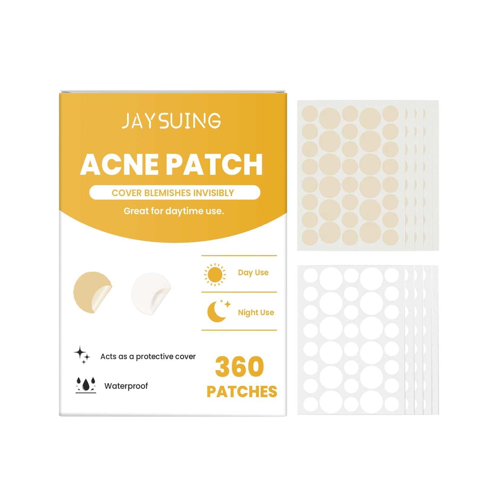 Day And Night Acne Patch Acne Removal Skin Care Facial Cover Acne Invisible Acne Patch - Korvel