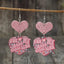 Heart Shape Wooden Earrings - Korvel
