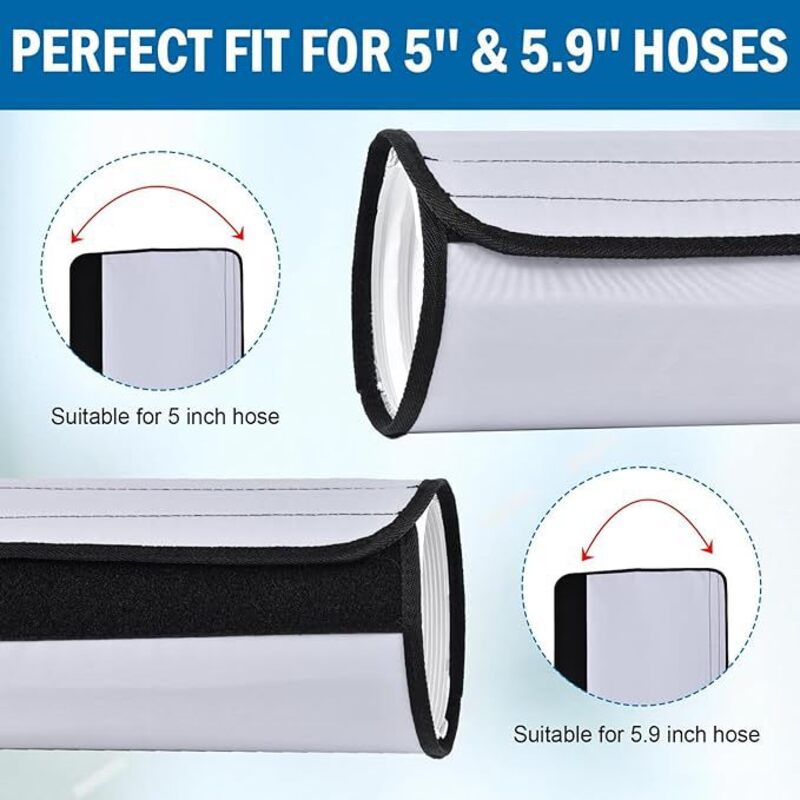 Housse isolante pour tuyau de climatisation premium - Protecteur de conduit réutilisable