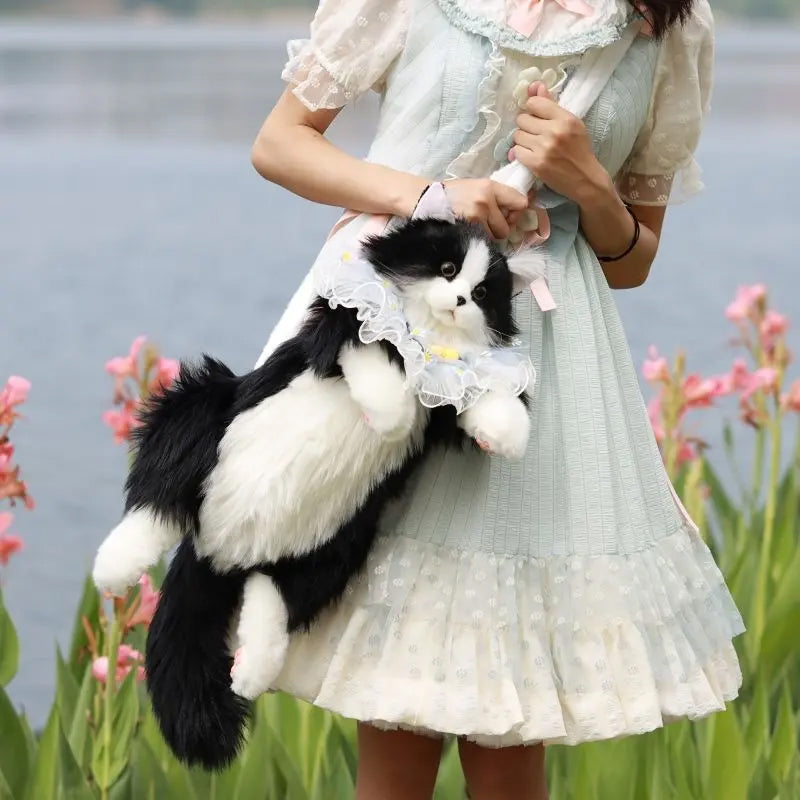 Handmade plush cat backpacks: super cute, trendy. Great bday gifts or toys, doubles as a cat - themed shopping bag! - Korvel
