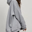 Hoodie à manches longues avec épaule tombante et poches