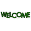 WELCOME Letter Art Moss Wall Decor - Korvel