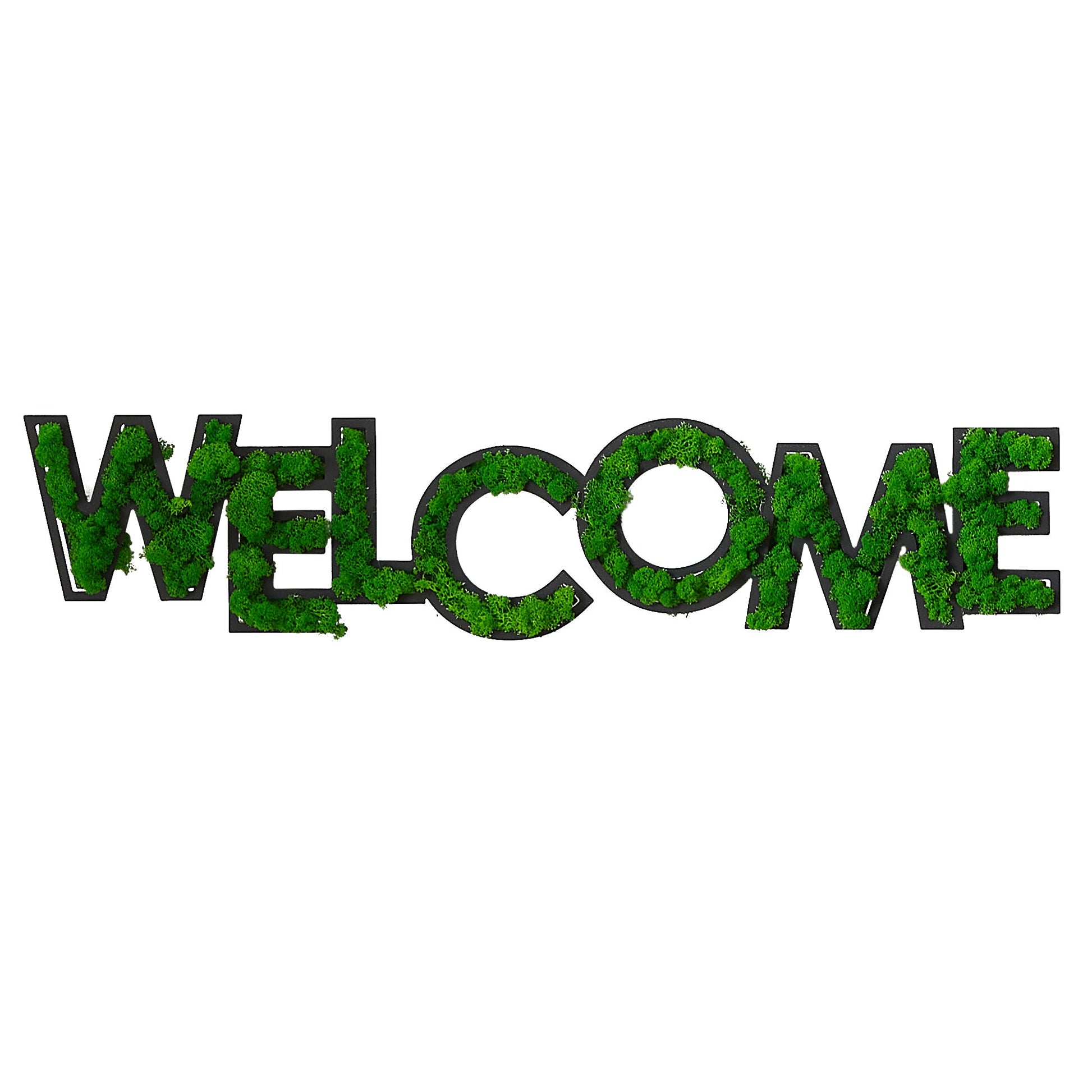 WELCOME Letter Art Moss Wall Decor - Korvel