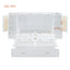 Cama Murphy Grande Blanca con Cajones y Armarios de Almacenamiento