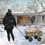 Wagon Cart Garden cart trucks make it easier to transport firewood (green) - Korvel