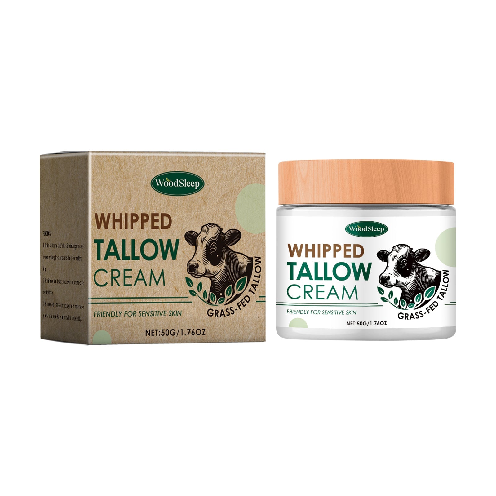 Grass Fed Tallow Skin Cream Moisturizes, Moisturizes And Relieves Dry Skin, Hydrates And Brightening Skin Cream - Korvel