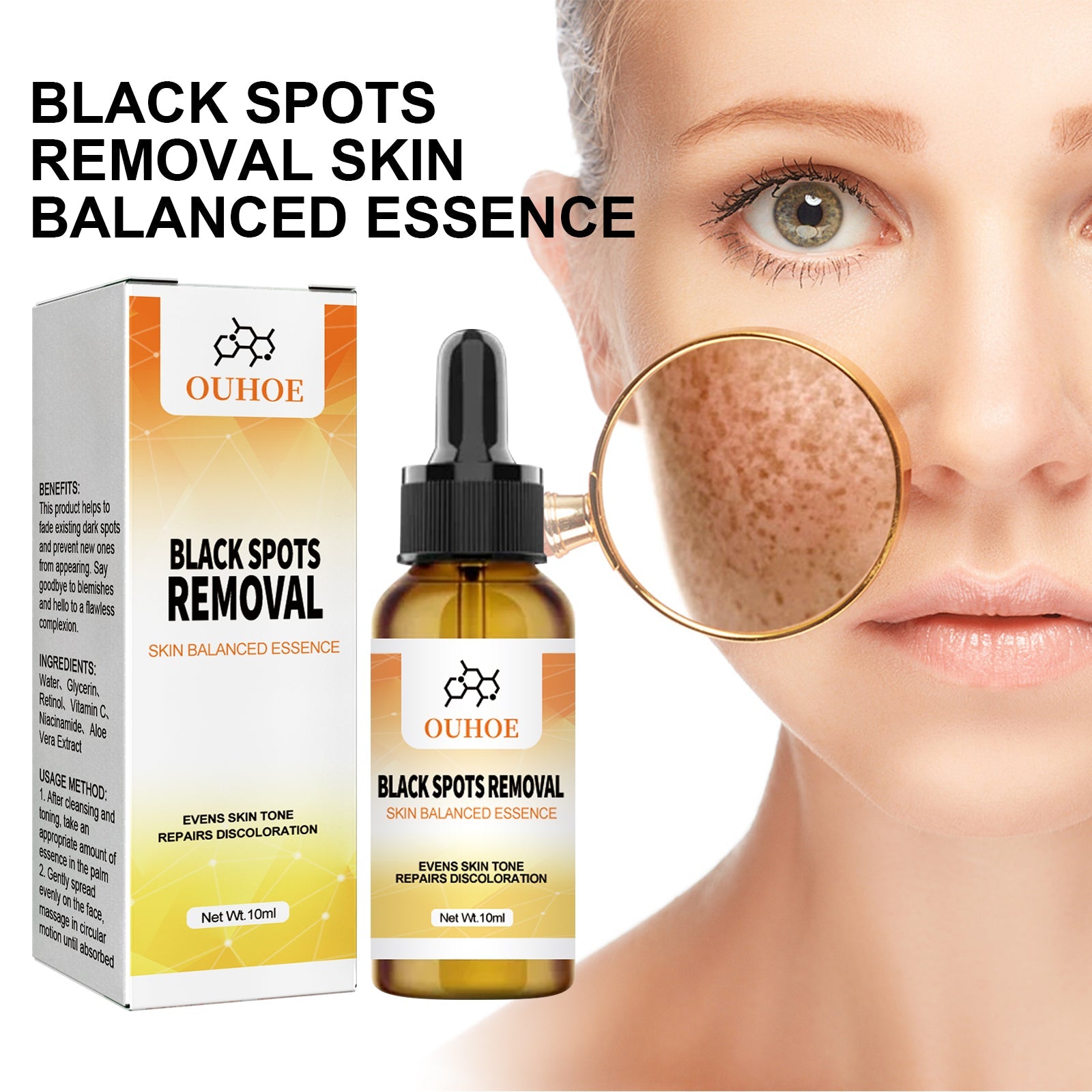 Skin Melanin Repair Essence, Brightening And Repairing Skin Removing Darkening And Dark Spots Hydrating Essence - Korvel
