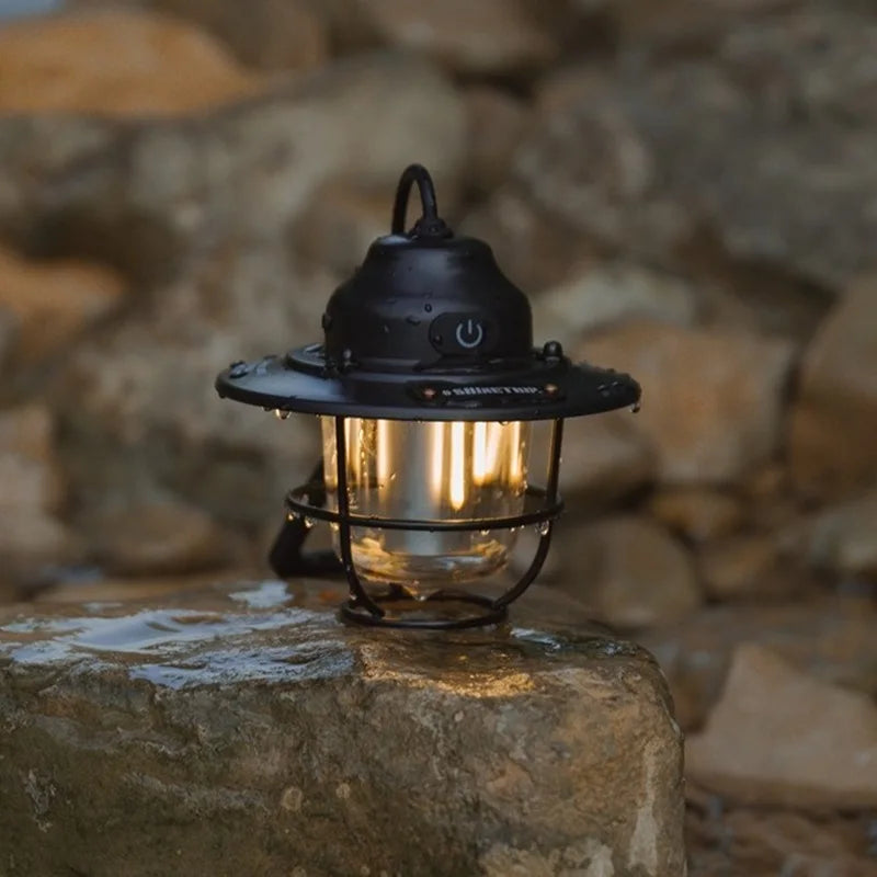 Pinecone Retro Camping Light with Type-C Charging
