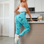 Printed High Waist Active Leggings - Korvel