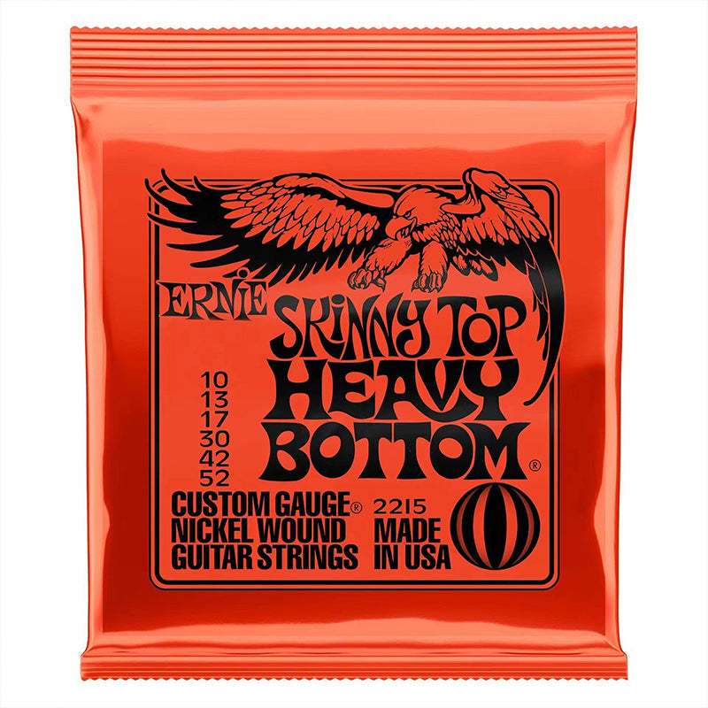 6 sets of Ernie Ball Slinky guitar strings (models 2003, 2215, 2223, 2221, nickel - wound) for electric & acoustic guitars - Korvel