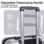 Luggage Suitcase 3 Piece Sets Hardside Carry-on luggage with Spinner Wheels 20"/24"/28" Silver+Grey + ABS - Korvel