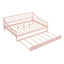 Full Size Pink Daybed with Trundle and Support Legs