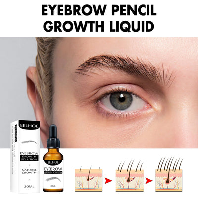 Eyebrow Liquid Eyebrow Black Thick Natural Essence Gentle Moisturizing Care Liquid Thick Eyebrow Nourishing Repair - Korvel