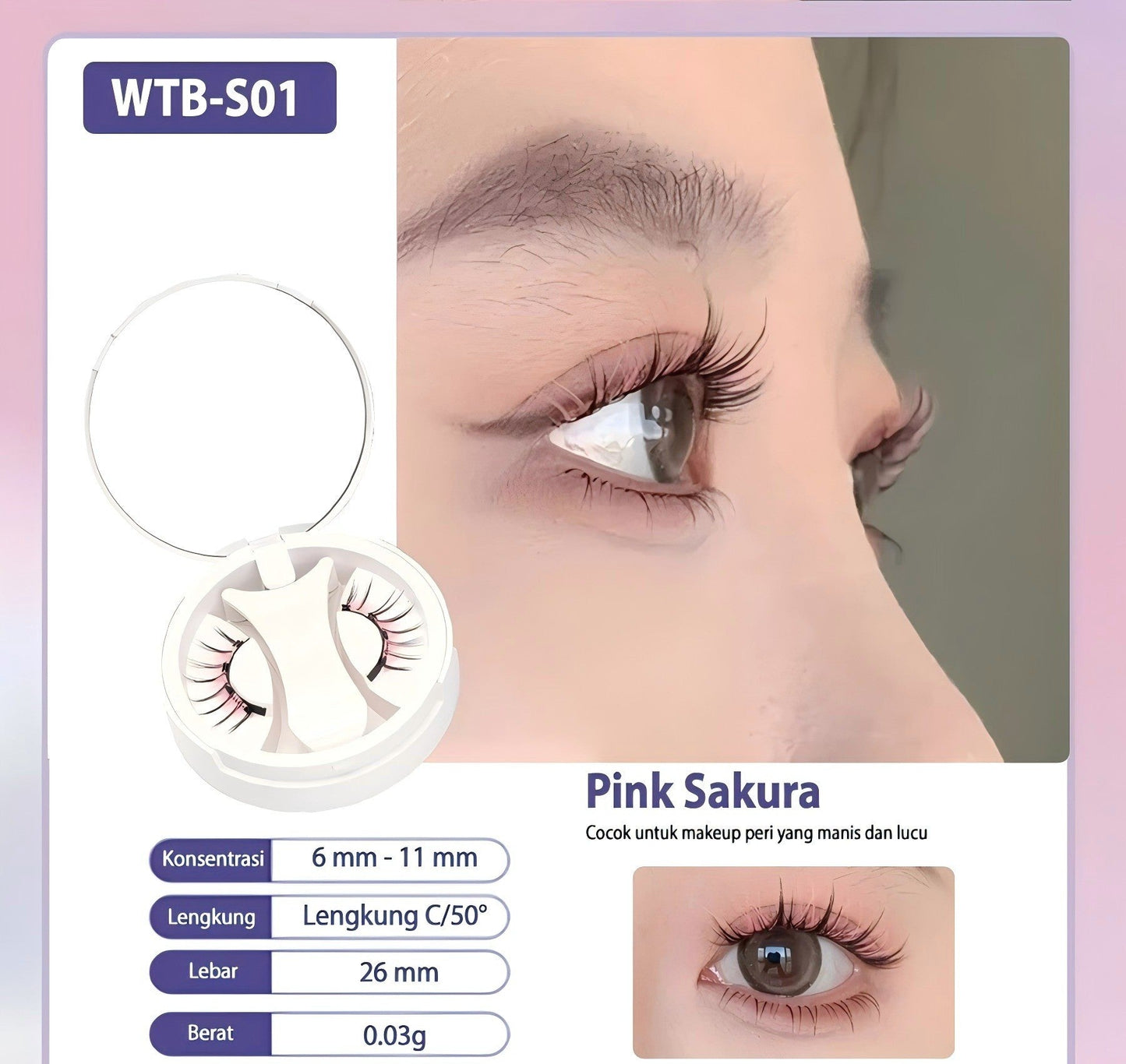 Natural Thick Portable Adhesive Free Magnetic Eyelashes