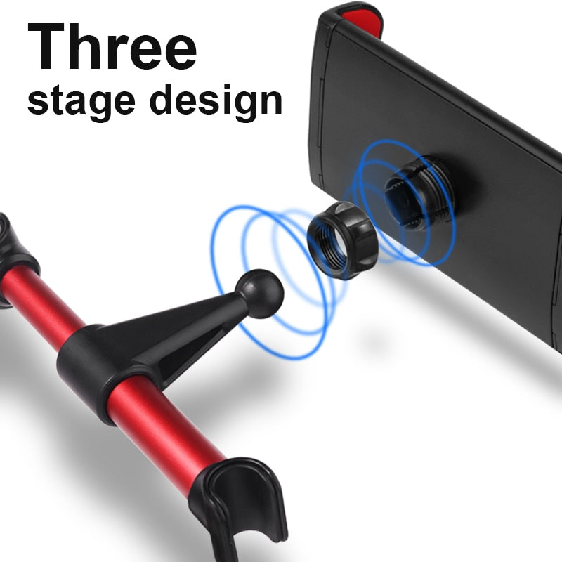 4-11.5inch Car Back Seat Phone Holder Tablet Mobile Phone Holder Universal Car Headrest Holder 360 Rotatable Stand Support - Korvel