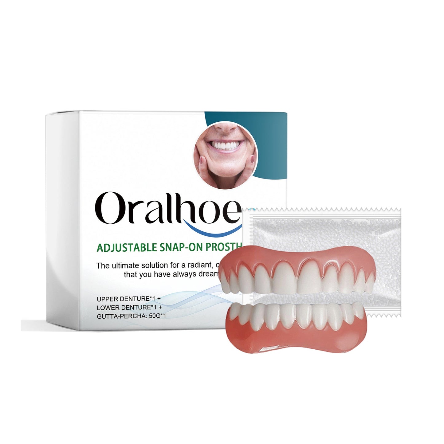 Silicone Denture Repair Set, Everyday To Enhance The Beauty Of Smile Comfortable Material Modification Teeth - Korvel