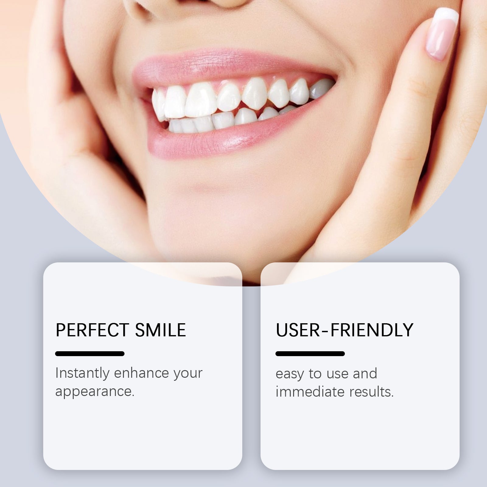 Cosmetic Dentures, Dental Cosmetic Sets To Enhance Smile Appearance Comfortable Material Dentures - Korvel