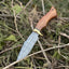 Premium 10" Damascus Steel Hunting Knife with Elegant Rosewood Handle & Leather Sheath - Korvel