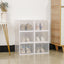 Foldable Shoe Storage Box - Stackable & Dustproof Organizer