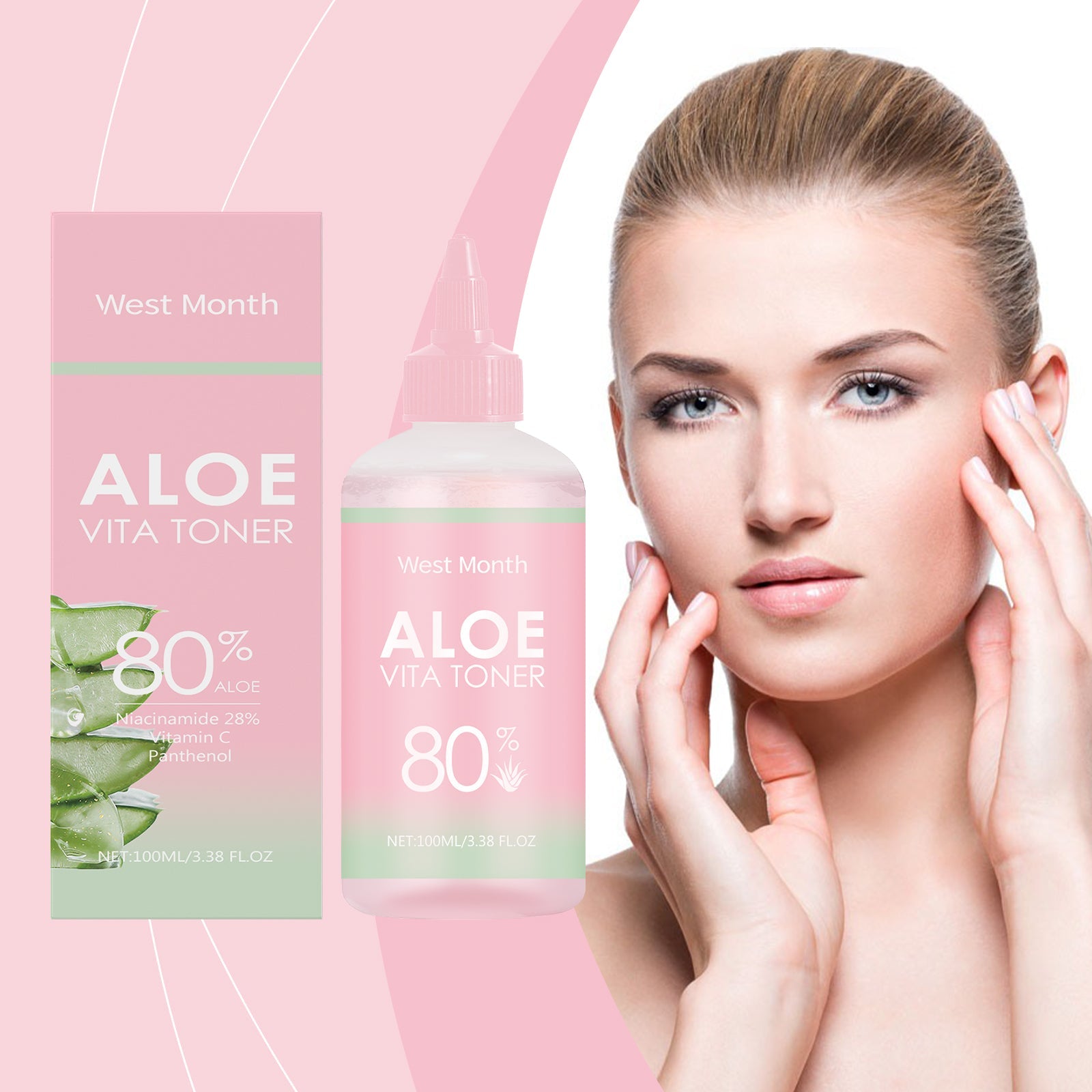 Aloe Vera Moisturizing Water, Repair Facial Skin Hydrating, Moisturizing, Clear, Elastic And Improve The State - Korvel