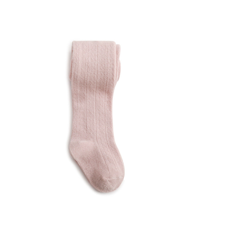 Spring And Summer Baby Girl Leggings Combed Cotton Boneless One-Piece Socks Mesh Outer Wear Cute Thin Children's Pantyhose - Korvel