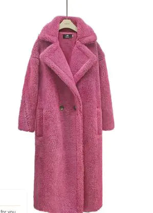 Manteau Long en Cachemire d'Agneau pour l'Hiver