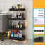 Kitchen multi layer vegetable basket rack floor-standing removable vegetable storage household multi functional trolley - Korvel