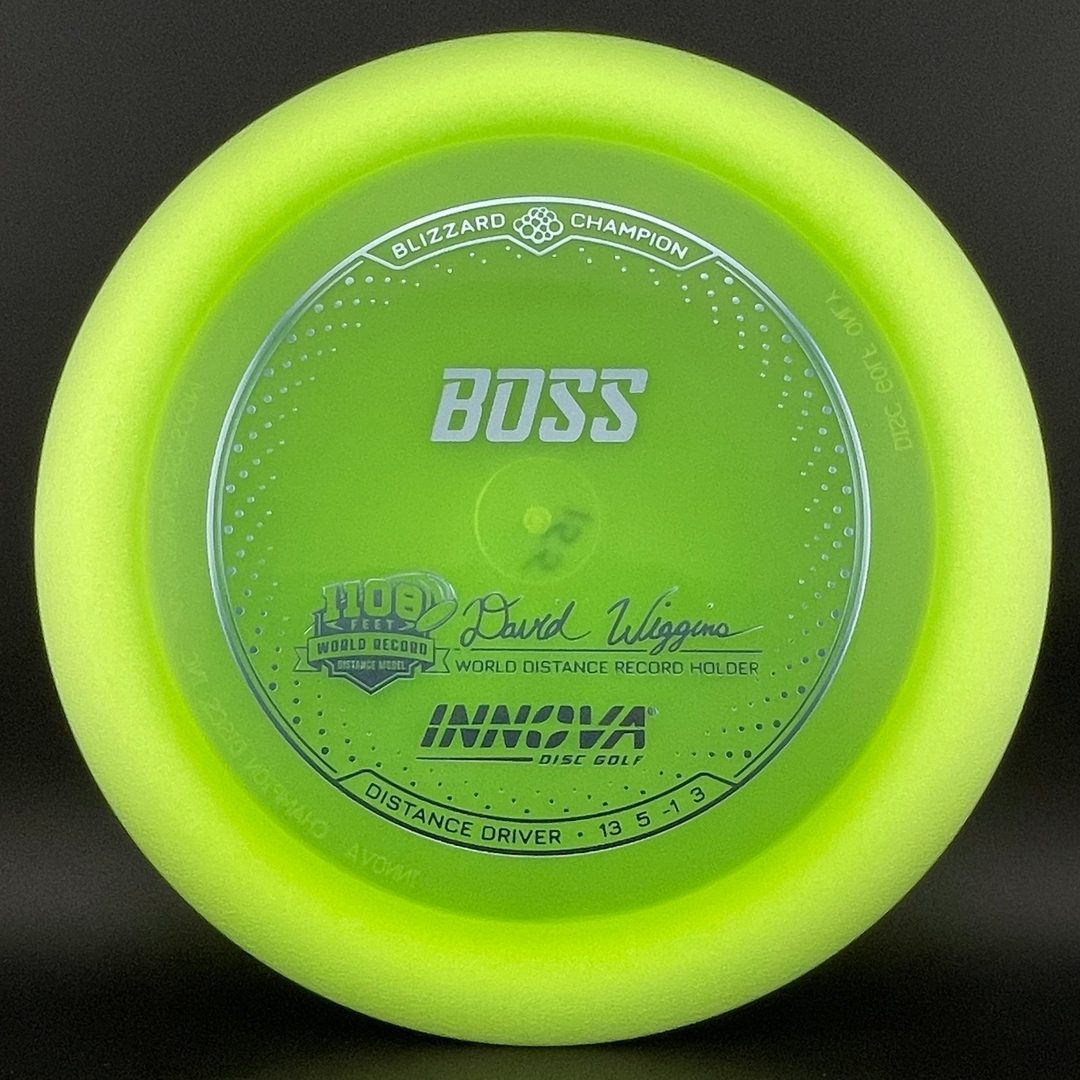 Blizzard Champion Boss - David Wiggins Jr World Record Disc