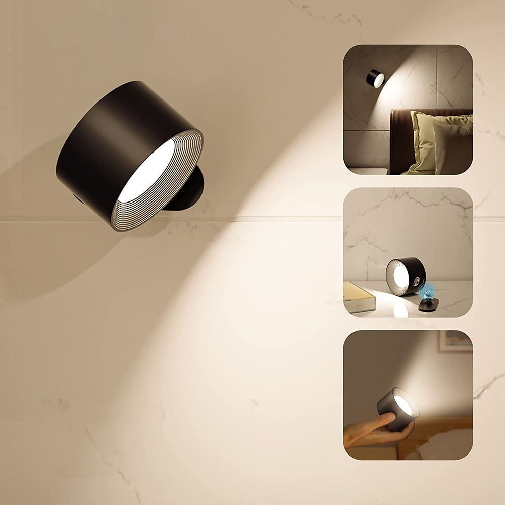 Luz de lectura LED de noche con carga USB y ajuste táctil