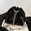 Sequin Chain Drawstring Bucket Bag - Korvel