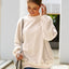 Casual round neck long sleeved velvet shirt women's top velvet shirt - Korvel