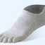 1 pair Pure Cotton Five Finger Short Socks Men Sweat Absorbent Antibacterial Breathable Mesh Boat Socks Running Sports Toe Sock - Korvel