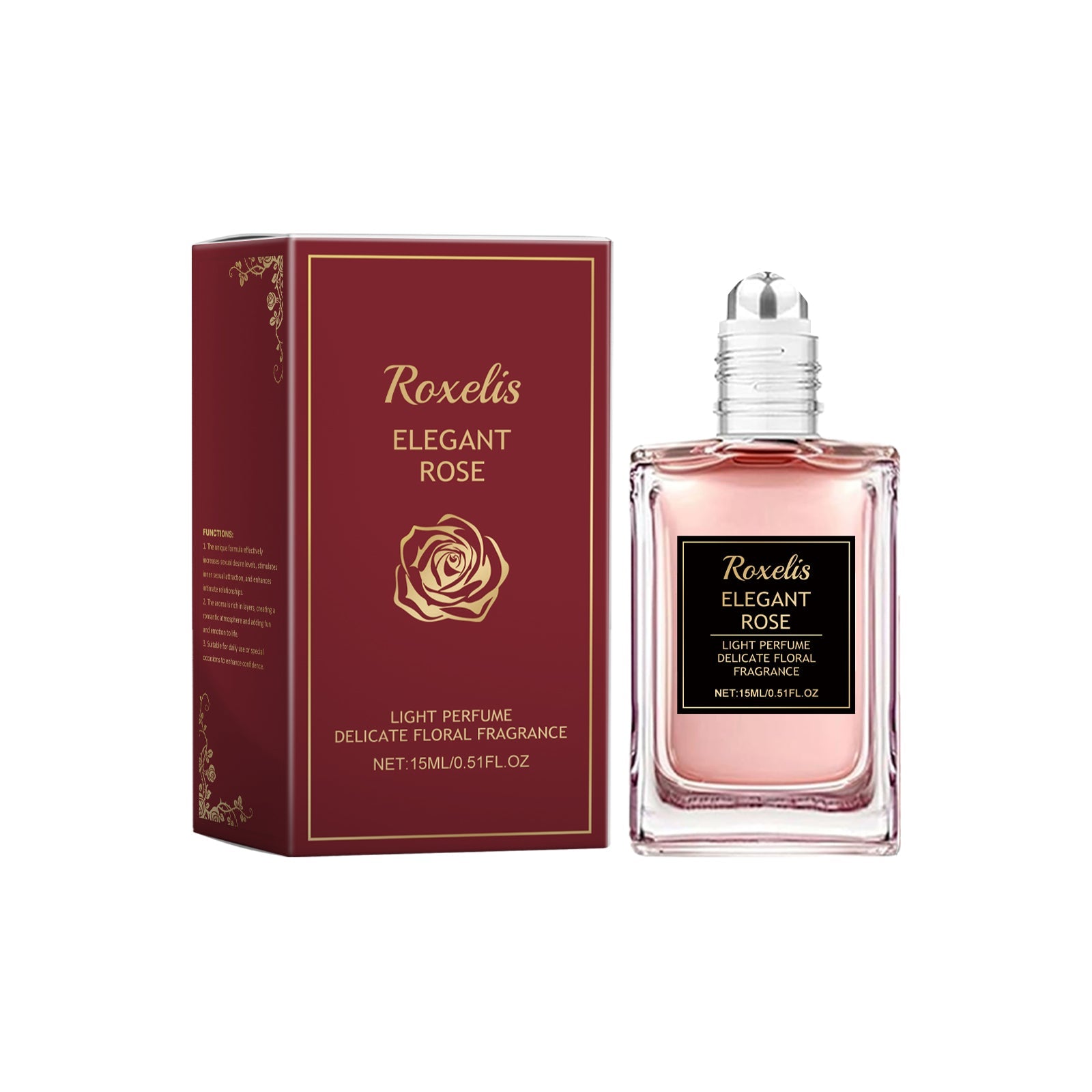 Rose Essential Oil Fragrance Water Pheromone Dating Partner Fragrance Lasting Lasting Couple Atmosphere Charm Perfume - Korvel