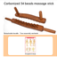 Handheld 34 Beads Home Massaging Device wood stick massage tool Body Massage Wooden Guasha Tool for Relaxation - Korvel