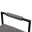 Set of 2 Counter Height Barstools Kitchen Island Stools (Gray with Back) - Korvel