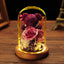 Valentine's Day Gift Everlasting Flower Bear Moss Glass Cover Finished Gift Box for Girlfriend Birthday Ornament Dried Flowers Roses - Korvel