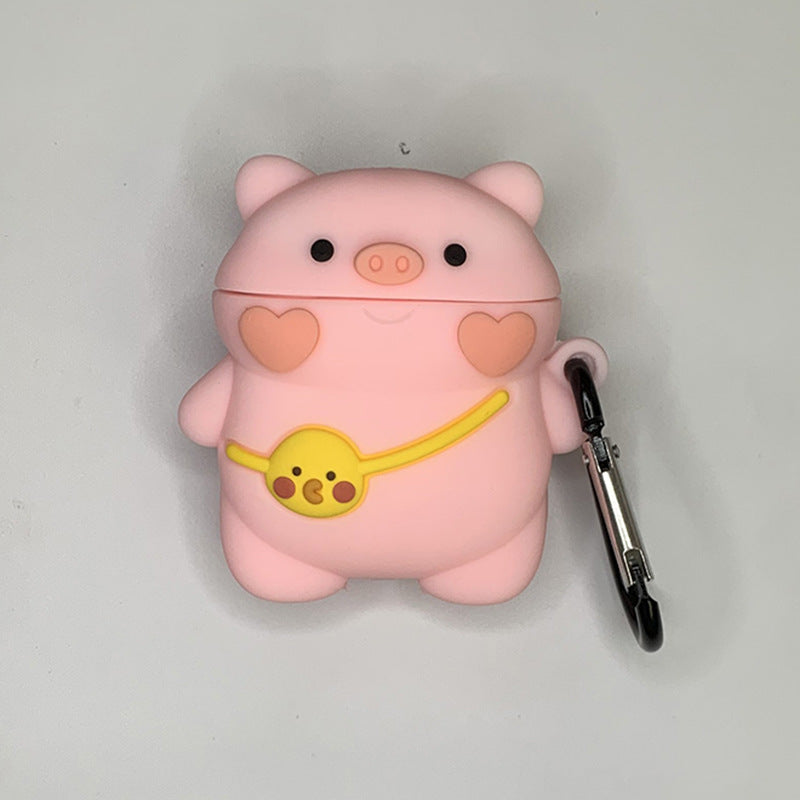 AirPods 5th generation silicone wireless Bluetooth earphone protective case suitable for Apple Pro 2nd generation cute box - Korvel