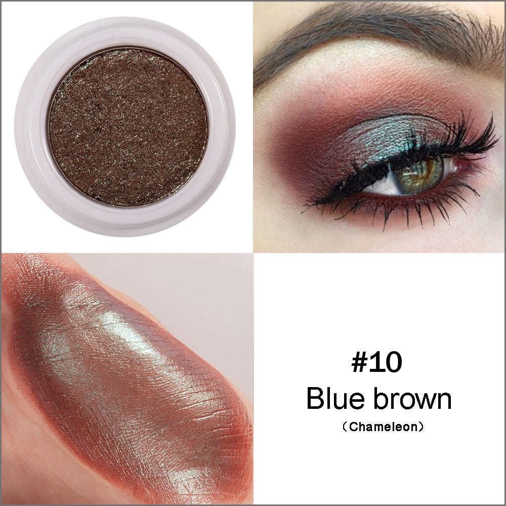 HANDAIYAN Makeup Eye Shadow Monochromatic Polarized Pearlescent Non-Smudge Eye Shadow Cream Easy To Color - Korvel