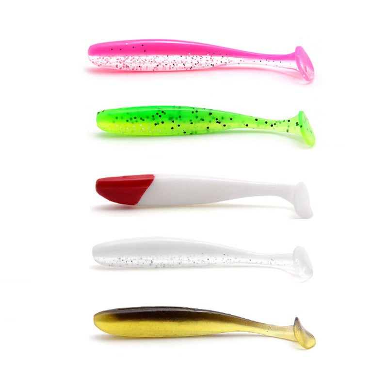 Luya T-tail Soft Bait Fishing Set with Hooks