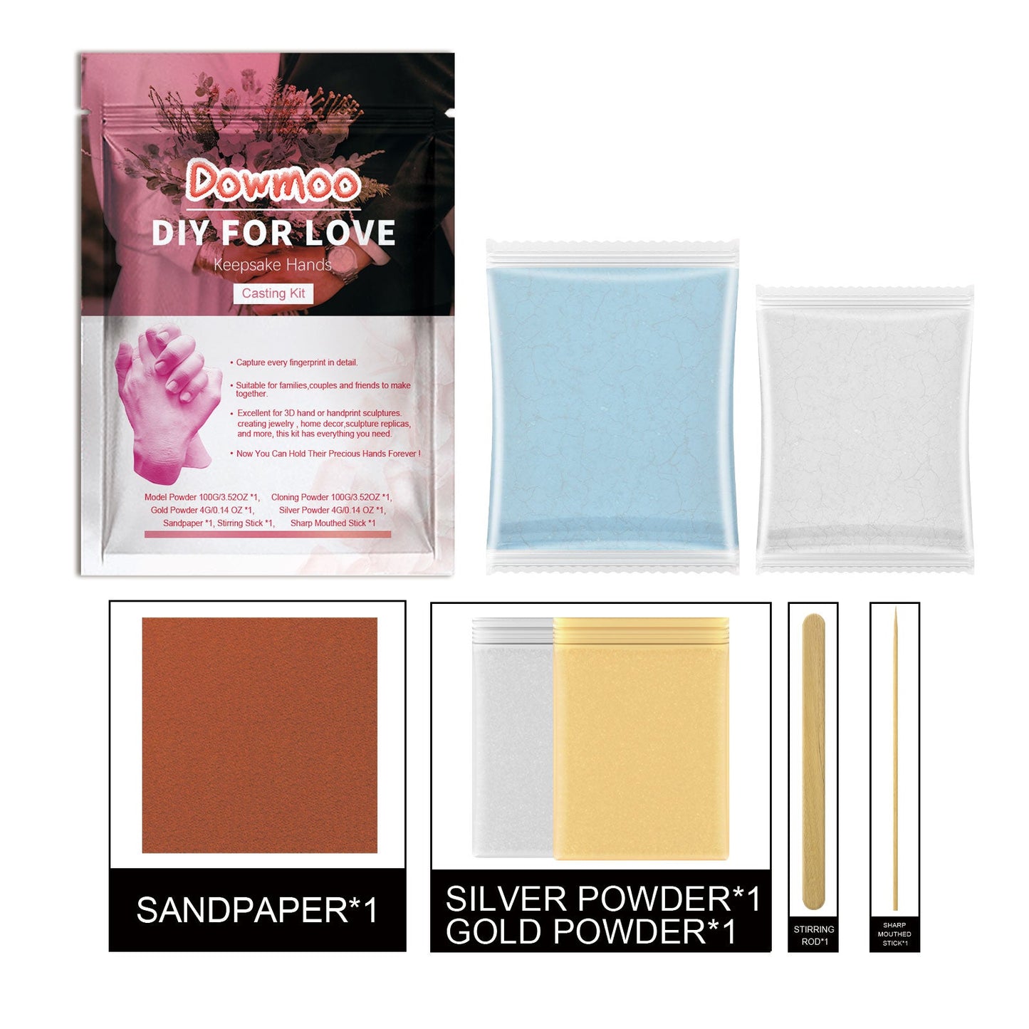 Kit de Moldeo de Manos DOWMOO para Recuerdos Apreciados