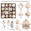 Christmas decoration 6cm electroplated ball plastic ball special-shaped painted Christmas ball gift Christmas tree pendant - Korvel