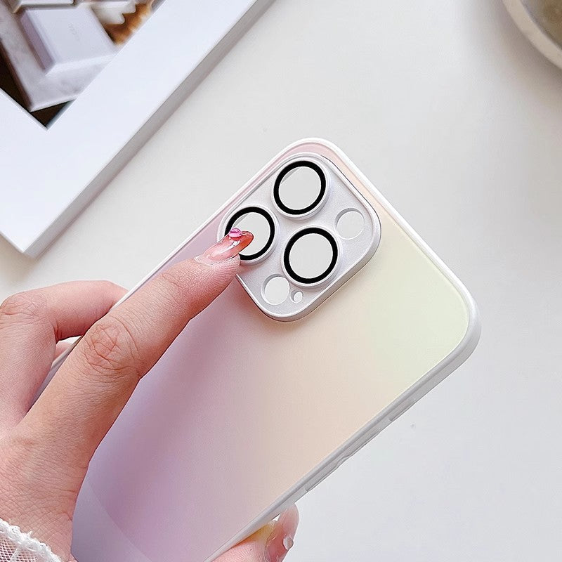 Funda de teléfono mate degradada premium para iPhone 15 y 14 Pro